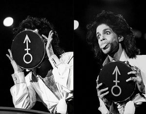 Lot #4173  Prince's Stage-Used Black 'Symbol' Tambourine - Image 2