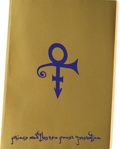 Lot #4181  Prince's Personally-Owned Limited Edition Love Symbol CD and Custom-Made Notebook - Image 2