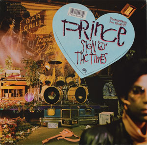Lot #4115  Prince Sign o' the Times Album, Wrist Heart Mirror, and Pants Button - Image 3