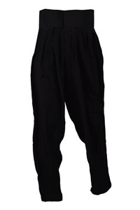 Lot #4136  Prince Custom-Made Black Silk Pants - Image 1