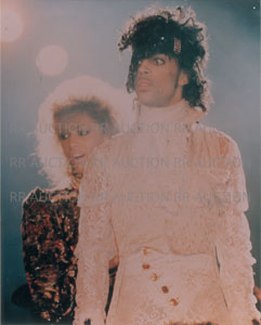 Lot #4075  Prince Group of (5) 1985 Purple Rain Tour Color Photographs - Image 3