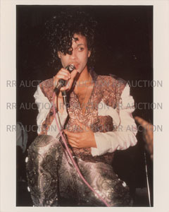Lot #4067  Prince 1984 Pre-Purple Rain Tour Original Vintage Color Photograph by Nancy Bundt - Image 1