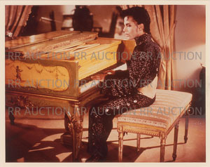 Lot #4110  Prince Under the Cherry Moon VIP Pass and Photograph by Jeff Katz - Image 1