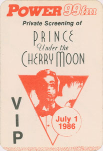 Lot #4110  Prince Under the Cherry Moon VIP Pass and Photograph by Jeff Katz - Image 2