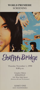 Lot #4166  Prince Graffiti Bridge Artist's Proof Print Signed by Steve Parke and World Premiere Invitation - Image 2