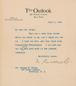 Lot #205 Theodore Roosevelt - Image 1