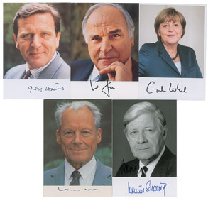 Lot #413  German Chancellors - Image 1