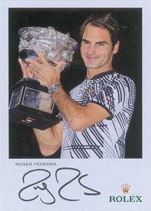 Lot #880 Roger Federer