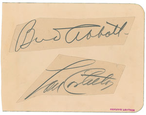 Lot #776  Abbott and Costello - Image 1