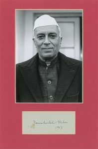 Lot #436 Jawaharlal Nehru - Image 1