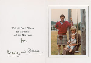 Lot #380  Princess Diana and Prince Charles