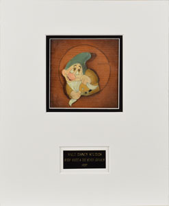 Lot #559 Bashful production cel from Snow White