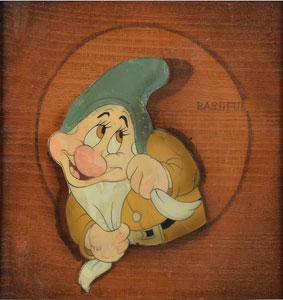 Lot #559 Bashful production cel from Snow White and the Seven Dwarfs - Image 2
