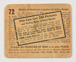 Lot #52  1938 Gum Inc. 'Horrors of War' Card Collection - Image 41