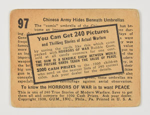 Lot #52  1938 Gum Inc. 'Horrors of War' Card Collection - Image 43