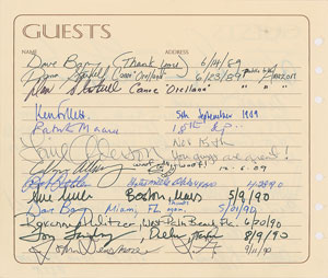 Lot #569  Celebrity Guest Book Page - Image 2