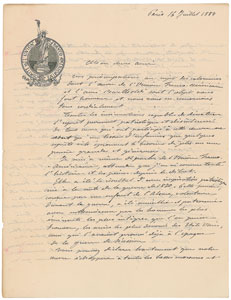 Lot #503 Frederic-Auguste Bartholdi - Image 1