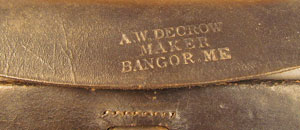 Lot #135  Civil War 1861 Cartridge Box by Decrow of Bangor, Maine - Image 6