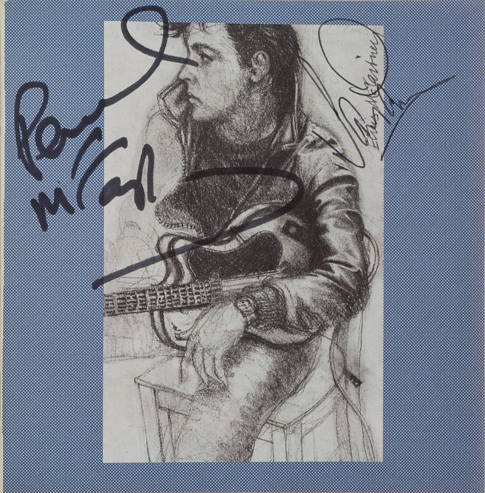 Paul McCartney and David Gilmour Signed Press Pack | Sold for $1,675 | RR  Auction