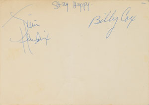 Lot #5095 Jimi Hendrix Experience and Band of Gypsys Signatures - Image 1
