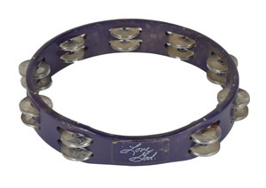 Lot #5210  Prince Purple Rain Tour Tambourine - Image 1