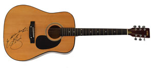 Lot #5257 Garth Brooks Signed Guitar