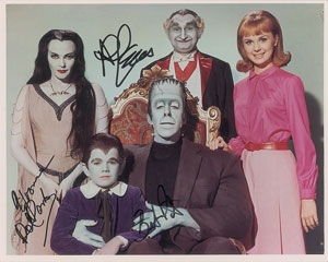 Lot #5408 The Munsters Group of (5) Signed