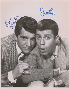 Lot #5333 Dean Martin and Jerry Lewis Signed