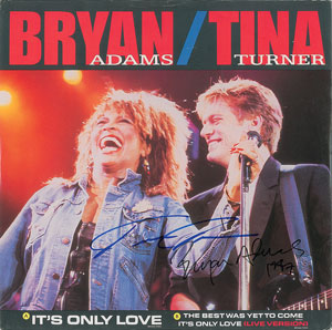 Lot #5217 Bryan Adams and Tina Turner Signed Album - Image 1