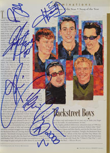Lot #5260 The Backstreet Boys Signed Program - Image 1
