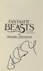 Lot #5384 J. K. Rowling Signed 'Fantastic Beasts and Where to Find Them' US Book - Image 1