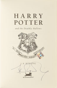 Lot #5388 J. K. Rowling Signed Complete 'Harry Potter' Deluxe Book Set - Image 21