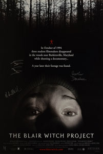Lot #5414 The Blair Witch Project Signed Poster