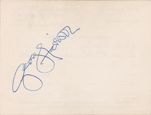 Lot #5029 George Harrison 1975 Signature - Image 1