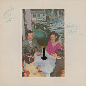 Lot #5101 John Bonham and Robert Plant Signed Album - Image 1