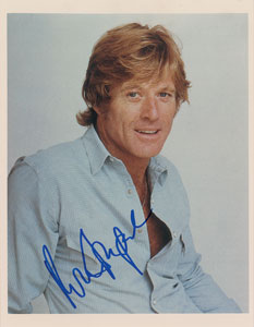 Lot #5433 Robert Redford Signed Photograph