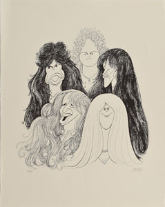 Lot #5502 Al Hirschfeld Signed Aerosmith Print - Image 1