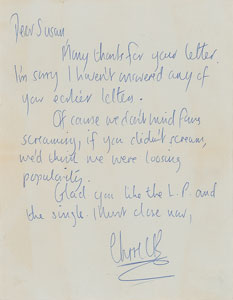 Lot #5083  Rolling Stones Autograph Letters Signed - Image 5