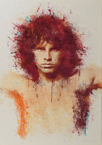 Lot #5104 Jim Morrison Limited Edition Giclee Print - Image 1