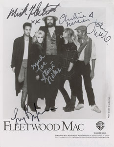 Lot #5174  Fleetwood Mac Signed Photograph