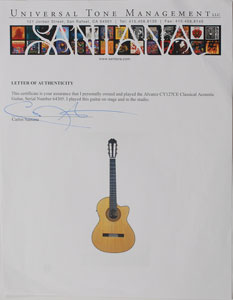 Lot #5150 Carlos Santana’s Stage and Studio-Used Acoustic Guitar - Image 3