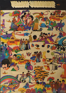 Lot #5015  Beatles 1968 Yellow Submarine Poster