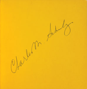 Lot #5471 Charles Schulz Signed Book