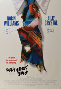 Lot #5435 Robin Williams and Billy Crystal Signed Poster - Image 1