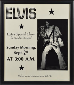 Lot #5061 Elvis Presley Concert Poster