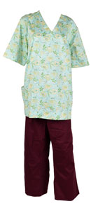 Lot #5453 Melissa McCarthy Screen-Worn Scrub Outfit from St. Vincent - Image 1
