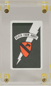 Lot #5436  Apocalypse Now Air Cavalry Death Card Prop - Image 1