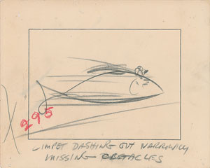 Lot #5325 The Incredible Mr. Limpet Storyboard Drawings - Image 2