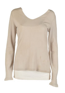 Lot #5452 Diane Lane's Screen-Worn Undershirt and Sweater from Untraceable - Image 1