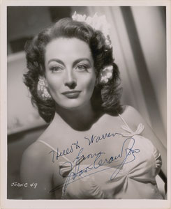 Lot #5305 Joan Crawford Signed Photograph